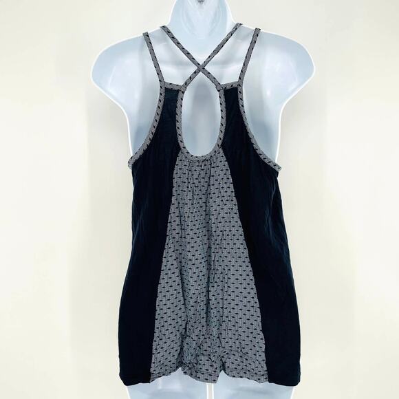 CAbi 5202 Navy Blue Cross Back Loose Fit Thin Strap Keyhole Back Tank Top S - Picture 3 of 11